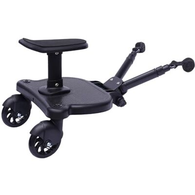 SAUADY Buggy Board Marchepied universel pour toutes les poussettes Kiddy Board avec sangle de suspension pour enfants de 2 à 6 ans Charge maximale 55 lbs SAUADY Buggy Board Marchepied universel pour toutes les poussettes Kiddy Board avec sangle de suspension pour enfants de 2 à 6 ans Charge maximale 55 lbs