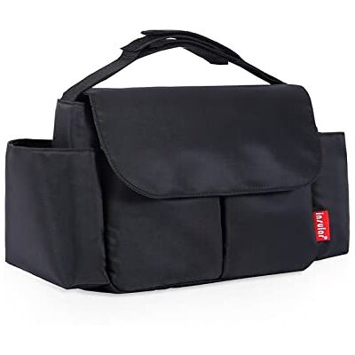 SONARIN Étanche Sac de Rangement pour Poussette,Grande Capacité Organisateur de Poussette Landau Multifonctionnel Universel Sac de Rangement pour Landau avec Porte-Gobelets(Noir) SONARIN Étanche Sac de Rangement pour Poussette,Grande Capacité Organisateur de Poussette Landau Multifonctionnel Universel Sac de Rangement pour Landau avec Porte-Gobelets(Noir)