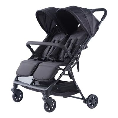 Novi Baby ® Foss Go Duobuggy, Compact, Sièges réglables, 15kg par siège, Pare-soleil extra large, Harnais 5 points, Siège d'été, Grand panier, Roues fixes et pivotantes Novi Baby ® Foss Go Duobuggy, Compact, Sièges réglables, 15kg par siège, Pare-soleil extra large, Harnais 5 points, Siège d'été, Grand panier, Roues fixes et pivotantes