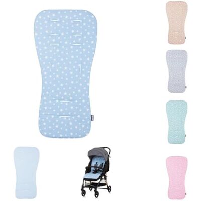 Chipolino Protège-siège universel pour poussette en coton respirant, coloris:bleu Chipolino Protège-siège universel pour poussette en coton respirant, coloris:bleu