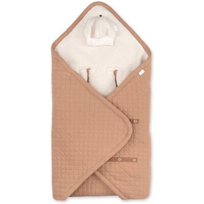 BEMINI Nid d'ange bébé poussette et siège auto hiver Teddy matelassé chaud,Beige BEMINI Nid d'ange bébé poussette et siège auto hiver Teddy matelassé chaud,Beige