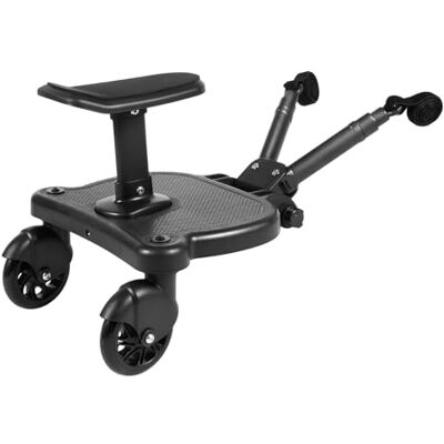 Guoked Planche de poussette universelle Charge maximale : 25 kg Noir Pliable Amovible Avec siège Organiseur de poussette Sangle de suspension pour enfants de 2 à 6 ans Guoked Planche de poussette universelle Charge maximale : 25 kg Noir Pliable Amovible Avec siège Organiseur de poussette Sangle de suspension pour enfants de 2 à 6 ans