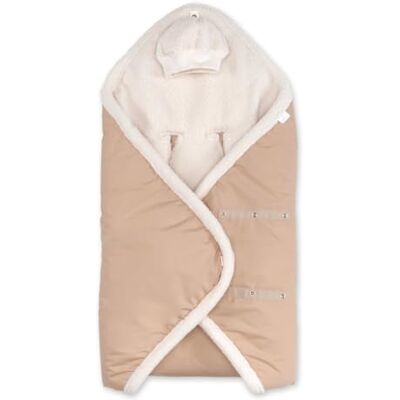 BEMINI Nid d'ange bébé poussette et siège auto hiver Pluie au chaud,Natural BEMINI Nid d'ange bébé poussette et siège auto hiver Pluie au chaud,Natural