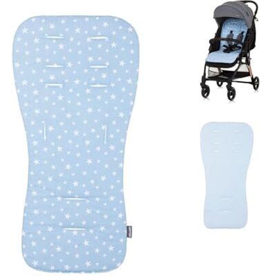 Chipolino Protège-siège universel pour poussette en coton respirant, coloris:bleu Chipolino Protège-siège universel pour poussette en coton respirant, coloris:bleu