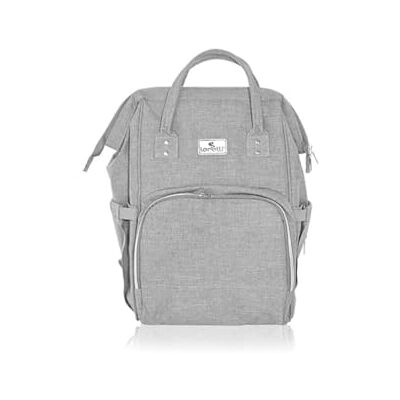 Lorelli Tina Sac à dos pour poussette avec compartiment intérieur et fermeture éclair Gris Lorelli Tina Sac à dos pour poussette avec compartiment intérieur et fermeture éclair Gris