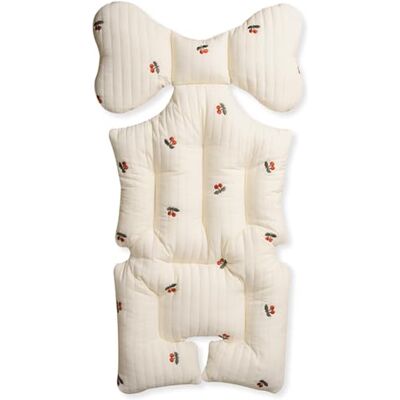 SONARIN Coussin de poussette moelleux,épais en coton, housse de siège pour poussette universelle pour poussette de siège d'auto (cerise) SONARIN Coussin de poussette moelleux,épais en coton, housse de siège pour poussette universelle pour poussette de siège d'auto (cerise)