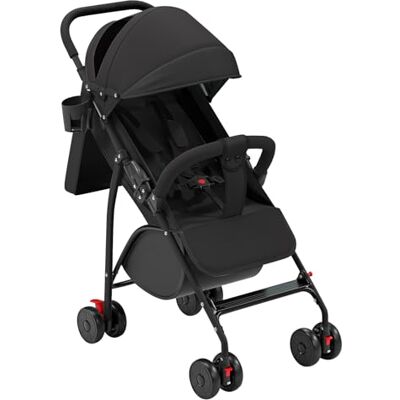 HUOLE Poussette Bébé Légère et Compacte de 0 Mois à 4 Ans, Capacité de Charge Maximale de 25 kg, Poussette Pliable, Dossier Inclinable, Pliage Automatique en 1 Étape, Canopy-C-noir HUOLE Poussette Bébé Légère et Compacte de 0 Mois à 4 Ans, Capacité de Charge Maximale de 25 kg, Poussette Pliable, Dossier Inclinable, Pliage Automatique en 1 Étape, Canopy-C-noir