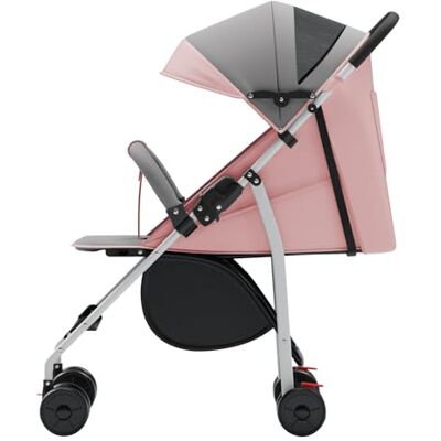 Willonin Poussette Légère et Compact, Ultra Légère, Inclinable, Position Landau, Pliage Parapluie, Canopy Ajustable de la Naissance à 22 Kg,Coussin en coton + moustiquaire + porte-gobelet, rose Willonin Poussette Légère et Compact, Ultra Légère, Inclinable, Position Landau, Pliage Parapluie, Canopy Ajustable de la Naissance à 22 Kg,Coussin en coton + moustiquaire + porte-gobelet, rose