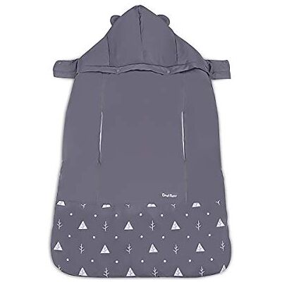 SONARIN Universel Toutes Saisons Housse pour porte-bébé,Housse de Protection,Chancelière,Cape pour hiver chaud,Coupe vent,Imperméable,Housse d'hiver,Chapeau Amovible(Gris) SONARIN Universel Toutes Saisons Housse pour porte-bébé,Housse de Protection,Chancelière,Cape pour hiver chaud,Coupe vent,Imperméable,Housse d'hiver,Chapeau Amovible(Gris)