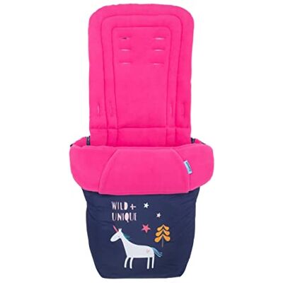 Cosatto Chancelière universelle pour poussette Confortable Toutes saisons Matelassée Lavable Avec poche kangourou pour les mains Licorne Cosatto Chancelière universelle pour poussette Confortable Toutes saisons Matelassée Lavable Avec poche kangourou pour les mains Licorne