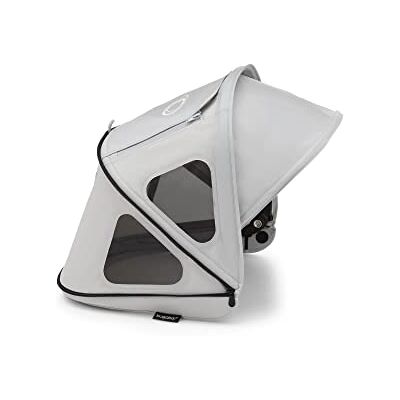 Bugaboo Capote à fenêtres Dragonfly, extensible pour une couverture supplémentaire et une protection solaire optimale, hydrofuge, gris Bugaboo Capote à fenêtres Dragonfly, extensible pour une couverture supplémentaire et une protection solaire optimale, hydrofuge, gris