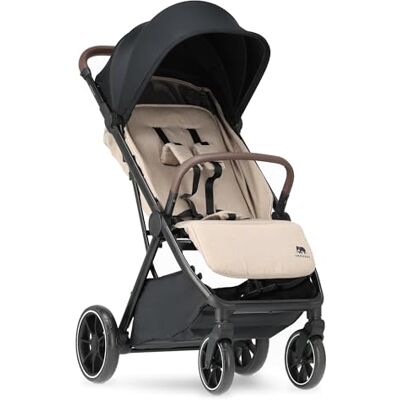 Deryan Rolo XL Poussette de voyage pour enfants de la naissance jusqu'à 22 kg (0-4 ans), avec 3 positions de couchage, légère 8,1 kg et compacte, pliage à une main, pare-soleil UPF 50+ (nougat) Deryan Rolo XL Poussette de voyage pour enfants de la naissance jusqu'à 22 kg (0-4 ans), avec 3 positions de couchage, légère 8,1 kg et compacte, pliage à une main, pare-soleil UPF 50+ (nougat)