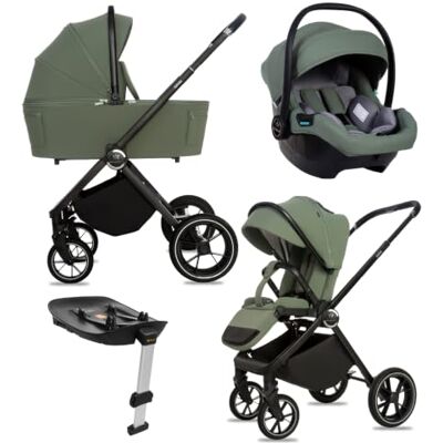 Babylux ® Poussette 4en1 GAVIA, Pliable Set De Poussettes Combinées Légères Incl. Nacelle, Buggy De Voyage, Siège Enfant I-Size, Base Auto, 4 Positions De Couchage, 0-22kg, Protection UV 50+ Babylux ® Poussette 4en1 GAVIA, Pliable Set De Poussettes Combinées Légères Incl. Nacelle, Buggy De Voyage, Siège Enfant I-Size, Base Auto, 4 Positions De Couchage, 0-22kg, Protection UV 50+