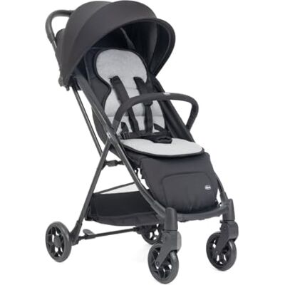 Chicco Poussette Taormina, 0 + mois 22 kg, poussette légère avec fermeture intelligente et compacte, capots extensibles avec traitements UV50+ et anti-pluie, dossier réglable, repose-pieds, noir Chicco Poussette Taormina, 0 + mois 22 kg, poussette légère avec fermeture intelligente et compacte, capots extensibles avec traitements UV50+ et anti-pluie, dossier réglable, repose-pieds, noir