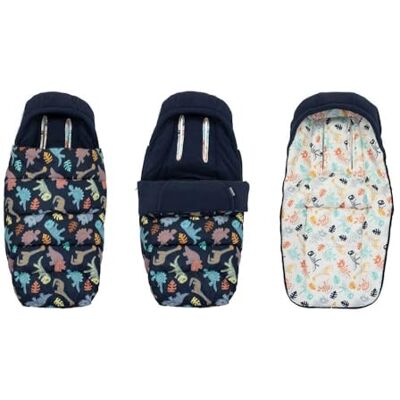 Cosatto Chancelière ultime – pour systèmes de voyage – Chancelière coupe-vent à longueur réglable avec rabat anti-tempête, doublure d'été et serre-tête (Diggin' Dinos) Cosatto Chancelière ultime – pour systèmes de voyage – Chancelière coupe-vent à longueur réglable avec rabat anti-tempête, doublure d'été et serre-tête (Diggin' Dinos)