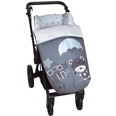 Babyline 2000528r Chancelière universelle avec couvre-pieds polaire avec fermetures éclair Lavable en machine (parachutiste) unisexe Babyline 2000528r Chancelière universelle avec couvre-pieds polaire avec fermetures éclair Lavable en machine (parachutiste) unisexe