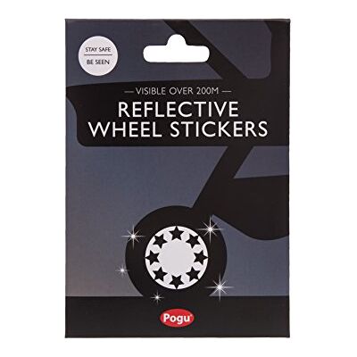 Pogu Autocollants réfléchissants pour roues de poussette Motif étoile Pogu Autocollants réfléchissants pour roues de poussette Motif étoile