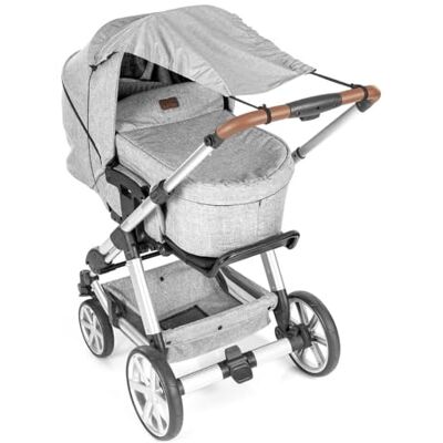 Reer ShineSafe+ Pare soleil pour poussette, gris mélangé Reer ShineSafe+ Pare soleil pour poussette, gris mélangé