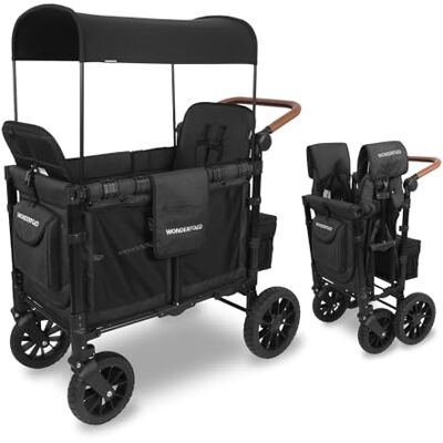 WONDERFOLD W2 Luxe Poussette Wagon Volcanic Noir WONDERFOLD W2 Luxe Poussette Wagon Volcanic Noir