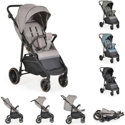 Moni Poussette d'été pour enfants, capote pare-soleil, roues EVA, réglable, couleur : beige Moni Poussette d'été pour enfants, capote pare-soleil, roues EVA, réglable, couleur : beige