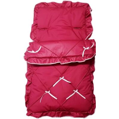 LSM Chancelière Cosy Toes Cosytoes pour poussette en polycoton, ajustement universel (rouge) LSM Chancelière Cosy Toes Cosytoes pour poussette en polycoton, ajustement universel (rouge)