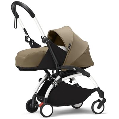 Stokke YOYO3 Stroller with Newborn Pack (White/Toffee) Stokke YOYO3 Stroller with Newborn Pack (White/Toffee)