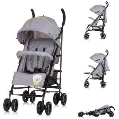 Chipolino Poussette Milano, Buggy, jusqu'à 22 kg, dossier réglable, pliable, coloris:gris Chipolino Poussette Milano, Buggy, jusqu'à 22 kg, dossier réglable, pliable, coloris:gris