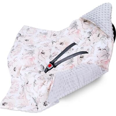 Totsy Baby Nid d'ange pour siège auto et poussette – douce couverture Minky bébé double face avec capuche pour nouveau-né – utilisable Toute l'année en déplacement 90×90 cm Rose gris clair Oeko-Tex Totsy Baby Nid d'ange pour siège auto et poussette – douce couverture Minky bébé double face avec capuche pour nouveau-né – utilisable Toute l'année en déplacement 90×90 cm Rose gris clair Oeko-Tex
