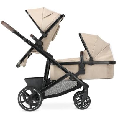 Deryan EVY V2 Poussette pour 2 enfants Nouveau-nés à 50 kg Jumelle voyage 2 en 1 Kit complet Deryan EVY V2 Poussette pour 2 enfants Nouveau-nés à 50 kg Jumelle voyage 2 en 1 Kit complet