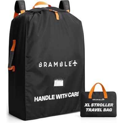 Bramble XXL Sac de Voyage de Rangement pour Poussettes & Sièges Auto, 120x58x35cm Oxford 600D Résistant Étanche, Solide & Résistant (Noir) Bramble XXL Sac de Voyage de Rangement pour Poussettes & Sièges Auto, 120x58x35cm Oxford 600D Résistant Étanche, Solide & Résistant (Noir)