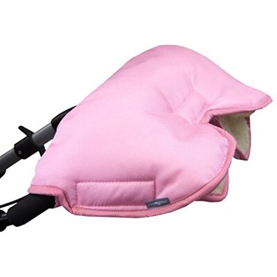 BambiniWelt by Rafael K. Bambiniwelt Gants chauffants pour poussette, buggy avec laine d'agneau pour mains chaudes Universel Couleur unie (rose) BambiniWelt by Rafael K. Bambiniwelt Gants chauffants pour poussette, buggy avec laine d'agneau pour mains chaudes Universel Couleur unie (rose)