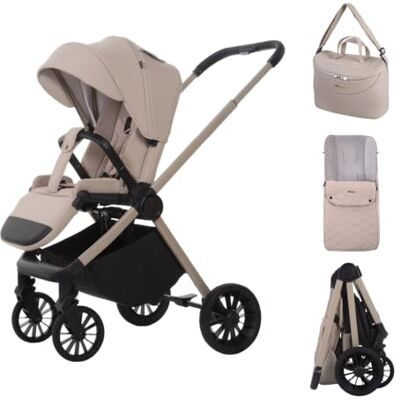 Babylux Poussette de Voyage SCALE avec Fonction Allongée, Couleur: Khaki Poussette, Petite Et Légère, Poignée Télescopique, Pliage Compact, Sac À Langer, Sac De Voyage Et Autres Accessoires Babylux Poussette de Voyage SCALE avec Fonction Allongée, Couleur: Khaki Poussette, Petite Et Légère, Poignée Télescopique, Pliage Compact, Sac À Langer, Sac De Voyage Et Autres Accessoires