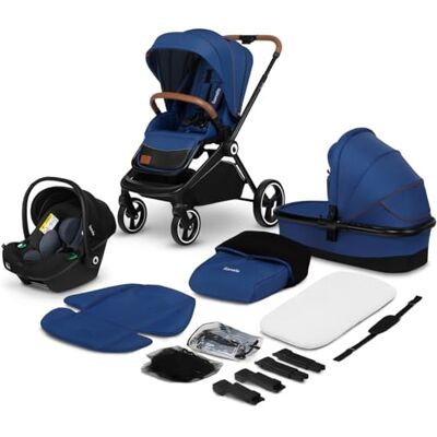 Lionelo Mika 3en1 – Poussette Combinée Ensemble Complet: Nacelle, Poussette, Siège Auto Certifié ADAC Suspension Intégrale Pliable Rapide, Accessoires, Adaptateurs Dès la Naissance jusqu’à 4 Ans Lionelo Mika 3en1 – Poussette Combinée Ensemble Complet: Nacelle, Poussette, Siège Auto Certifié ADAC Suspension Intégrale Pliable Rapide, Accessoires, Adaptateurs Dès la Naissance jusqu’à 4 Ans