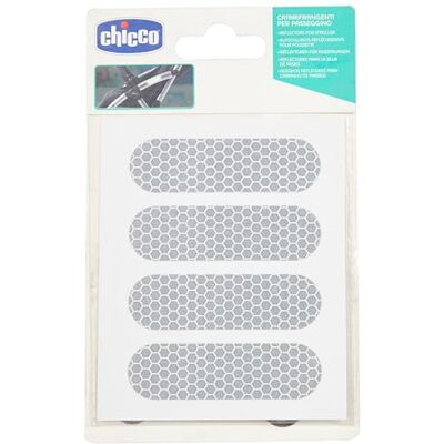 Chicco Bandes Réfléchissantes Adhésives pour Poussette 8 Bandes 1 Unité Chicco Bandes Réfléchissantes Adhésives pour Poussette 8 Bandes 1 Unité