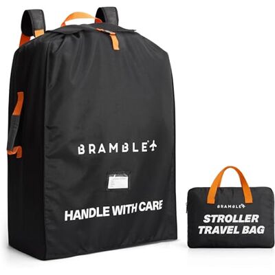 Bramble L Sac de Rangement et de Transport pour Poussette & Sièges Auto pour Voyages en Avion, 116x53x36cm Étanche, Solide & Résistant (Noir) Bramble L Sac de Rangement et de Transport pour Poussette & Sièges Auto pour Voyages en Avion, 116x53x36cm Étanche, Solide & Résistant (Noir)