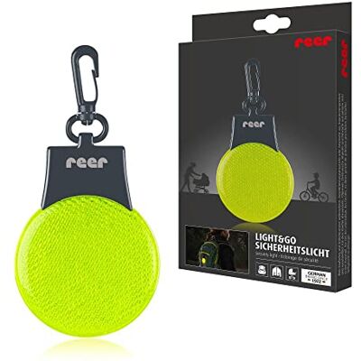 Reer Light&Go Éclairage de sécurité pour enfants, lumière clignotante LED, lumière permanente, remorque pour cartable, poussette, etc Reer Light&Go Éclairage de sécurité pour enfants, lumière clignotante LED, lumière permanente, remorque pour cartable, poussette, etc