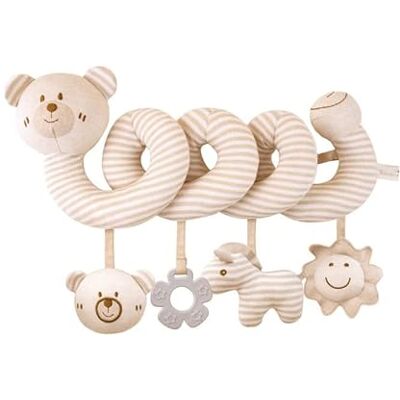 Bankeep Jouet de Poussette Spirale d'Activité Bébé Animaux Jouets en Peluche Spirale Suspendu pour Poussette Lit Siège Auto Jouets Sensoriels Développement Bankeep Jouet de Poussette Spirale d'Activité Bébé Animaux Jouets en Peluche Spirale Suspendu pour Poussette Lit Siège Auto Jouets Sensoriels Développement