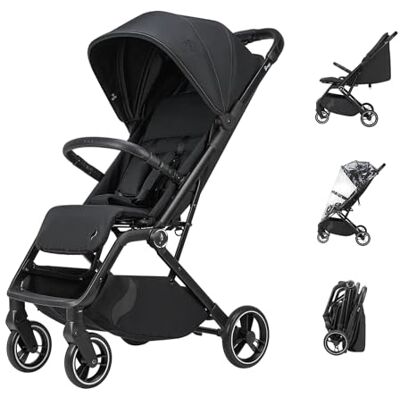 Osann Poussette Boogy 2 – Poussette légère, compacte, petite de la naissance jusqu'à 22 kg – Housse XXL pare-soleil UPF 50+ – Housse de pluie incluse (Coal noir) Osann Poussette Boogy 2 – Poussette légère, compacte, petite de la naissance jusqu'à 22 kg – Housse XXL pare-soleil UPF 50+ – Housse de pluie incluse (Coal noir)