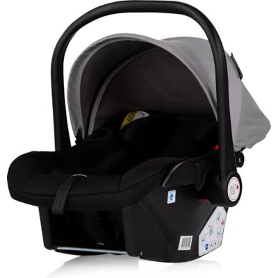 Chipolino Coque bébé Vista i-Size (40-87 cm), groupe 0+, toit pare-soleil, coussin 3D, couleur : gris clair Chipolino Coque bébé Vista i-Size (40-87 cm), groupe 0+, toit pare-soleil, coussin 3D, couleur : gris clair