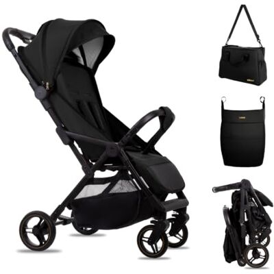 Babylux Poussette de Voyage GIAU avec Fonction Allongée, Couleur: onyx Poussette, Petite Et Légère, Poignée Télescopique, Pliage Compact, Sac À Langer, Sac De Voyage Et Autres Accessoires Babylux Poussette de Voyage GIAU avec Fonction Allongée, Couleur: onyx Poussette, Petite Et Légère, Poignée Télescopique, Pliage Compact, Sac À Langer, Sac De Voyage Et Autres Accessoires