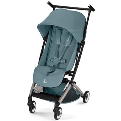 Cybex Gold LIBELLE Poussette aux Dimensions Adaptées aux Bagages à Main, De 6 mois à 4 Ans Environ (max. 22 kg), Ultra-Légère (Seulement 6 kg), Harnais Ajustable à Une Main, Couleur Stormy Blue Cybex Gold LIBELLE Poussette aux Dimensions Adaptées aux Bagages à Main, De 6 mois à 4 Ans Environ (max. 22 kg), Ultra-Légère (Seulement 6 kg), Harnais Ajustable à Une Main, Couleur Stormy Blue