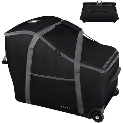 SCTEL Sac de voyage pour siège auto pour bébé avec siège auto Doona, poussette et base, Chicco Keyfit 35 et Base, sac de voyage Doona avec roulettes, sacs de siège de voiture rembourrés pour voyage en SCTEL Sac de voyage pour siège auto pour bébé avec siège auto Doona, poussette et base, Chicco Keyfit 35 et Base, sac de voyage Doona avec roulettes, sacs de siège de voiture rembourrés pour voyage en