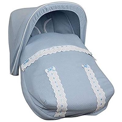 Babyline Sac porte-bébé Classic bleu Sac porte-bébé avec capote et couvre-harnais Universel Babyline Sac porte-bébé Classic bleu Sac porte-bébé avec capote et couvre-harnais Universel