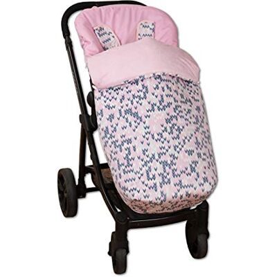 Babyline Game – sac de chaise avec moufles, Unisexe, Couleur Rose Babyline Game – sac de chaise avec moufles, Unisexe, Couleur Rose