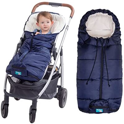 Yobee Chancelière universelle en polaire confortable pour poussette, hiver en plein air, sac de couchage imperméable, antidérapant, adaptable pour presque poussette, landau, bleu marine Yobee Chancelière universelle en polaire confortable pour poussette, hiver en plein air, sac de couchage imperméable, antidérapant, adaptable pour presque poussette, landau, bleu marine
