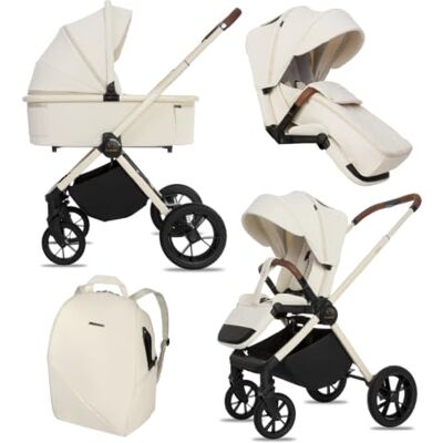 Babylux ® Poussette 2en1 BOLDO, Pliable Set De Poussettes Combinées Légères Avec Nacelle, Siège Sport Buggy, Sac À Langer Et Autres Accessoires, 4 Positions De Couchage, 0-22kg (0-4 Ans), Protection UV Babylux ® Poussette 2en1 BOLDO, Pliable Set De Poussettes Combinées Légères Avec Nacelle, Siège Sport Buggy, Sac À Langer Et Autres Accessoires, 4 Positions De Couchage, 0-22kg (0-4 Ans), Protection UV