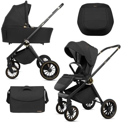 Babylux ® Poussette 2en1 Rosso, Pliable Set De Poussettes Combinées Légères Avec Nacelle, Siège Sport Buggy, Sac À Langer Et Autres Accessoires, 4 Positions De Couchage, 0-22kg (0-4 Ans), Protection UV Babylux ® Poussette 2en1 Rosso, Pliable Set De Poussettes Combinées Légères Avec Nacelle, Siège Sport Buggy, Sac À Langer Et Autres Accessoires, 4 Positions De Couchage, 0-22kg (0-4 Ans), Protection UV