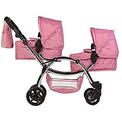 Roma Double Landau Darcie pour poupées – Rose 3–16 ans Roma Double Landau Darcie pour poupées – Rose 3–16 ans