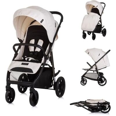 Chipolino , poussette buggy, Insta couvre-pieds, suspension, panier, ceinture, coloris:beige Chipolino , poussette buggy, Insta couvre-pieds, suspension, panier, ceinture, coloris:beige