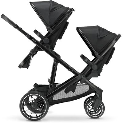 Deryan EVY V2 Poussette 2-en-1 pour nouveau-nés à 50 kg Poussette de voyage Noir Deryan EVY V2 Poussette 2-en-1 pour nouveau-nés à 50 kg Poussette de voyage Noir